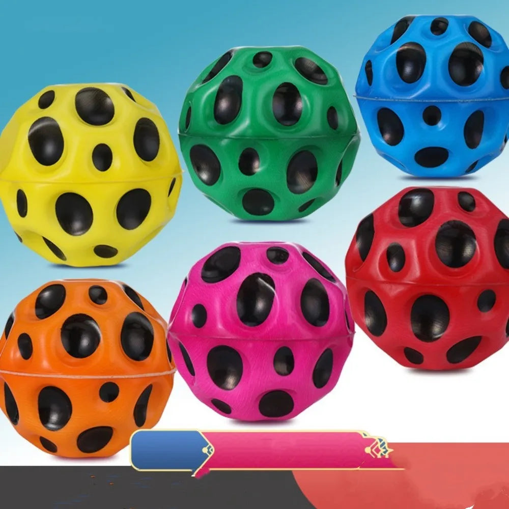 Creative Jump Ball High Bouncing Ball Exercise Hand Ball Game Wrist Return Rubber Ball Leisure Fun Wrist Elastic Ball Kids Toy
